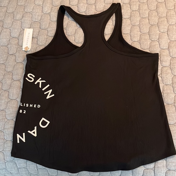 NWT Danskin black racer back tank top size large - Picture 2 of 4